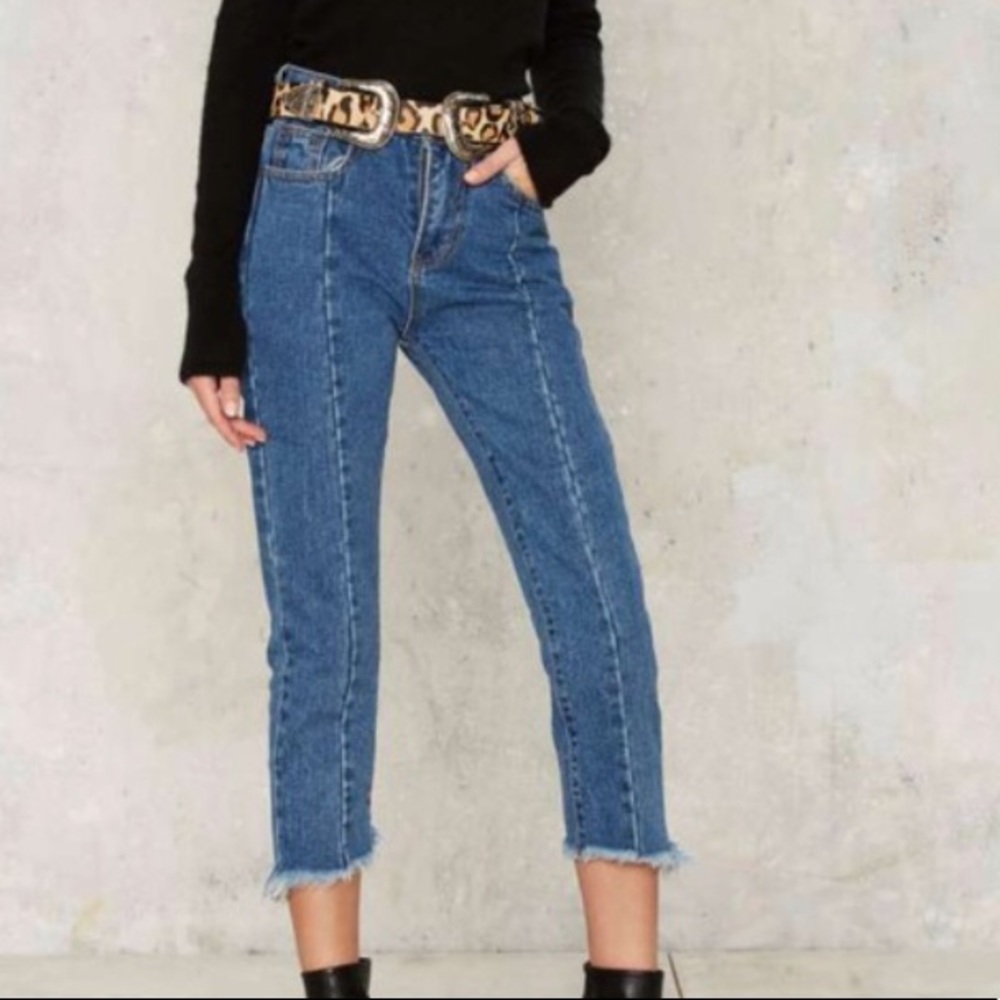|Six Crisp Days| Raw Hem Cutoff Jeans